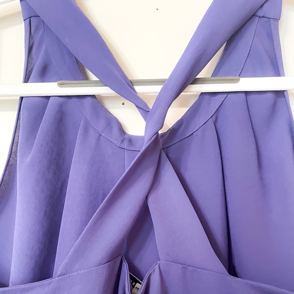 BANANA REPUBLIC purple halter blouse - Picture 3 of 6
